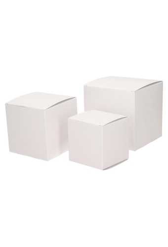 Kadodoosjes KrabBOX Gerecycled Wit 8x8x8cm 25stuks