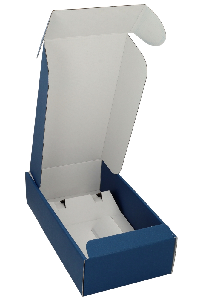 Luxe Wijndozen Ferro Blauw voor 2 fles 34x18.5x9cm 30stuks