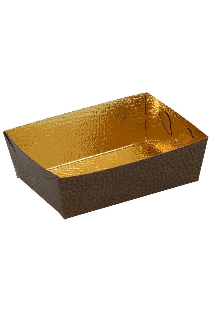 Koekschaal Doosjes Wolfsberg Chocolade Goud 10x7x3.5cm 10stuks