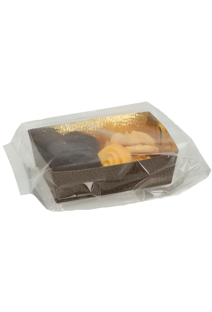 Koekschaal Doosjes Wolfsberg Chocolade Goud 10x7x3.5cm 10stuks