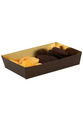 Koekschaal Doosjes Wolfsberg Chocolade Goud 16x11x3.5cm 10stuks Koekschaal Doosjes Wolfsberg Chocolade Goud 16x11x3.5cm 10stuks
