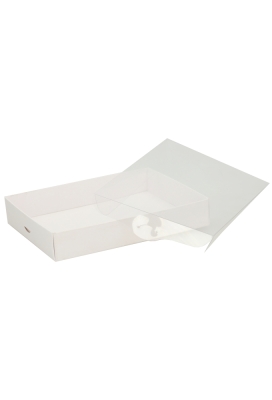 Geschenkdoosjes & Klep Venster Wit Grivola 20x15x3.5cm 10stuks