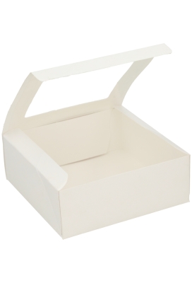 Geschenkdoos Cateringdoos Lino Wit 16x16x6cm 10stuks