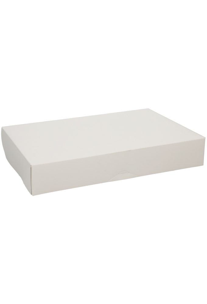 Geschenkdoos Cateringdoos Lino Wit 35x24x6cm 10stuks