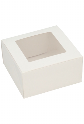 Geschenkdoos Cateringdoos Lino Wit 12x12x6cm 10stuks