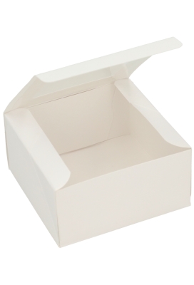 Geschenkdoos Cateringdoos Lino Wit 12x12x6cm 10stuks