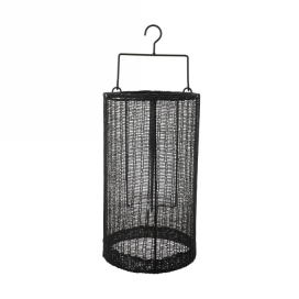 Jens Living Geweven Lantaarn Indy Large Zwart 18x18x33cm 1stuks Jens Living Geweven Lantaarn Indy Large Zwart 18x18x33cm 1stuks