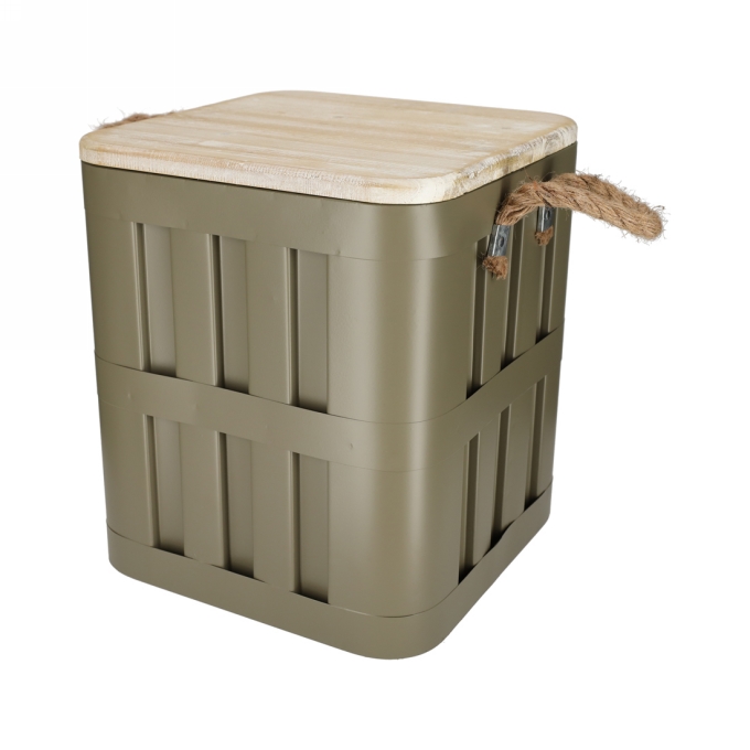 Jens Living Opbergbox Daan Groen 30x30x34.5cm 1stuks