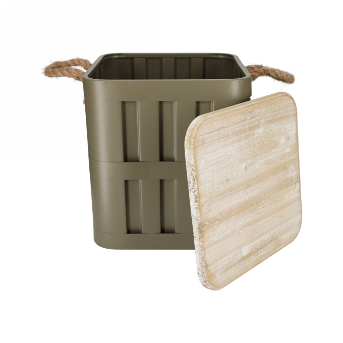 Jens Living Opbergbox Daan Groen 30x30x34.5cm 1stuks