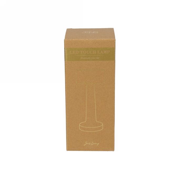 Jens Living Led Touch Lamp Goud 8.8x8.8x21.8cm 1stuks Jens Living Led Touch Lamp Goud 8.8x8.8x21.8cm 1stuks