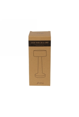 Jens Living Led Touch Lamp Zwart 8.8x8.8x22.5cm 1stuks Jens Living Led Touch Lamp Zwart 8.8x8.8x22.5cm 1stuks