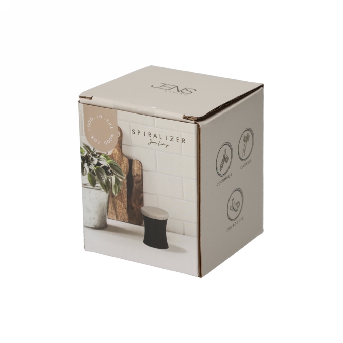 Jens Living Spiraalsnijder 8.5x8.5x9.5cm 1stuks Jens Living Spiraalsnijder 8.5x8.5x9.5cm 1stuks