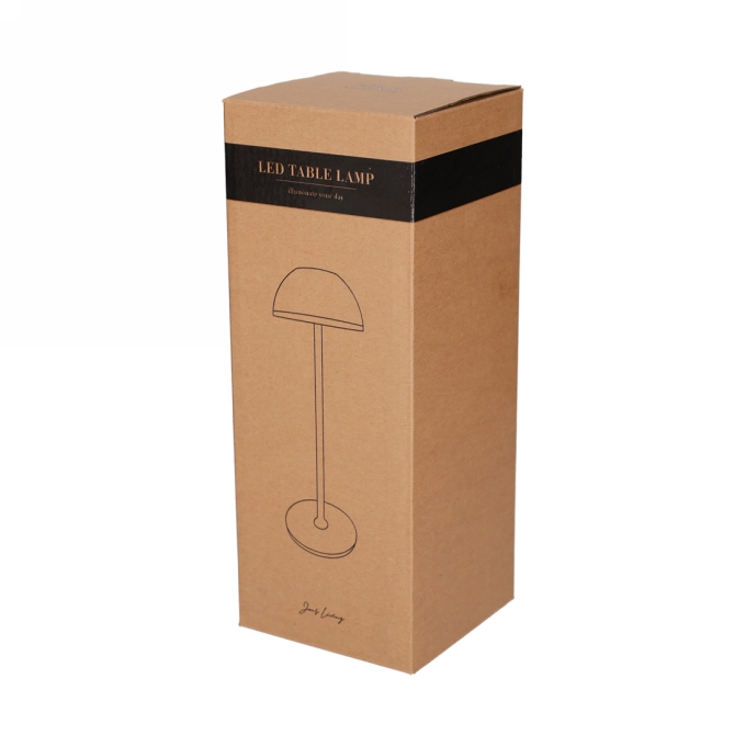 Jens Living Led Tafellamp Zwart 11x11x28.5cm 1stuks