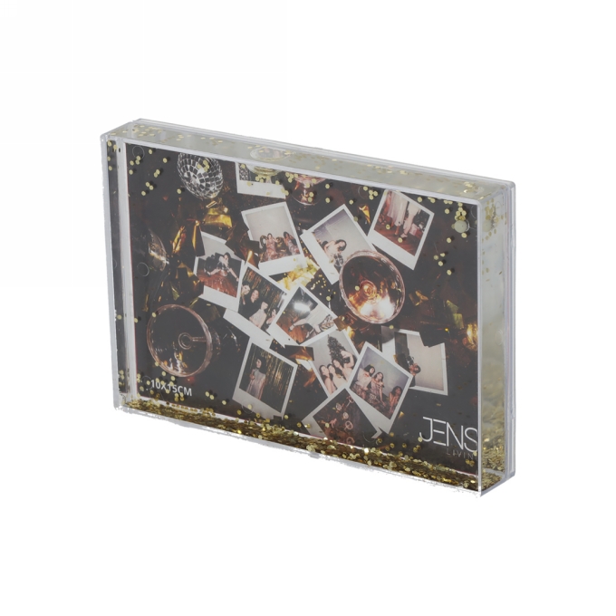 Jens Living Acryl Fotolijst Glitter 10x15cm 15.8x2.3x10.8cm 1stuks