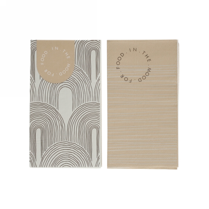 Jens Living Mood For Food Servetten set van 12stuks 10x20x0.1cm 1stuks Jens Living Mood For Food Servetten set van 12stuks 10x20x0.1cm 1stuks