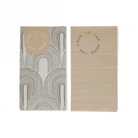 Jens Living Mood For Food Servetten set van 12stuks 10x20x0.1cm 1stuks Jens Living Mood For Food Servetten set van 12stuks 10x20x0.1cm 1stuks