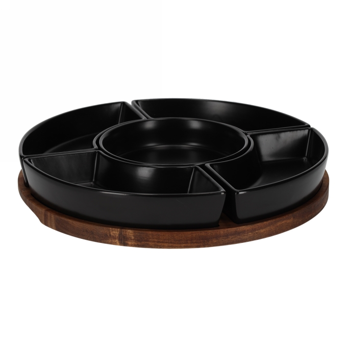Jens Living Bits & Bites Bo Xl Black 30x30x4.7cm 1stuks Jens Living Bits & Bites Bo Xl Black 30x30x4.7cm 1stuks