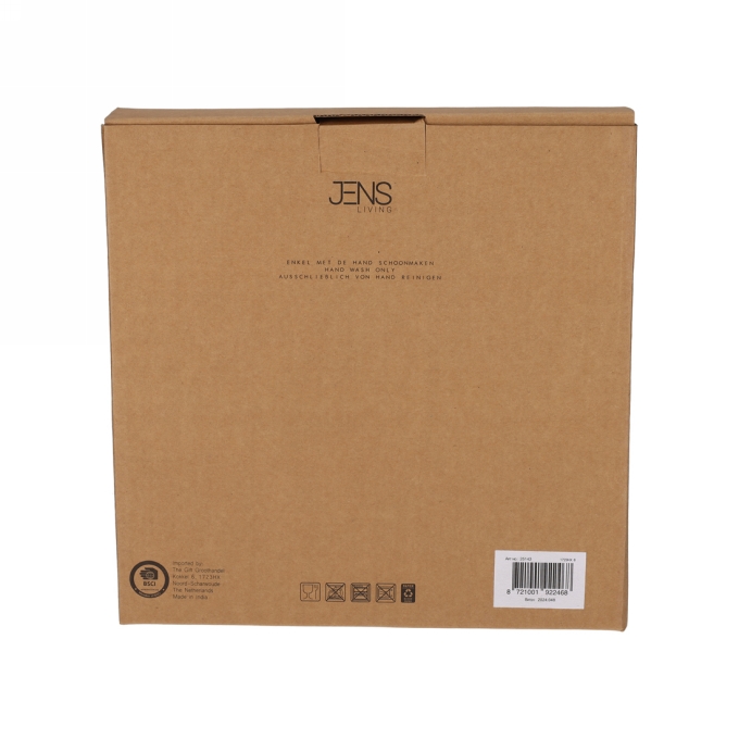 Jens Living Mango Etagere Naturel 25x25x19cm 1stuks Jens Living Mango Etagere Naturel 25x25x19cm 1stuks