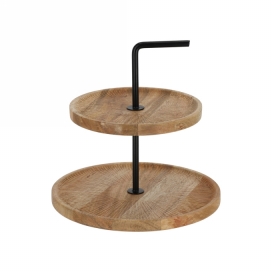 Jens Living Mango Etagere Naturel 25x25x19cm 1stuks Jens Living Mango Etagere Naturel 25x25x19cm 1stuks