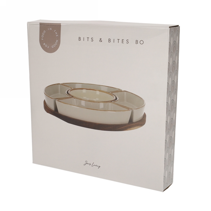 Jens Living Bits & Bites Bo Xl Beige 30x30x4.7cm 1stuks Jens Living Bits & Bites Bo Xl Beige 30x30x4.7cm 1stuks