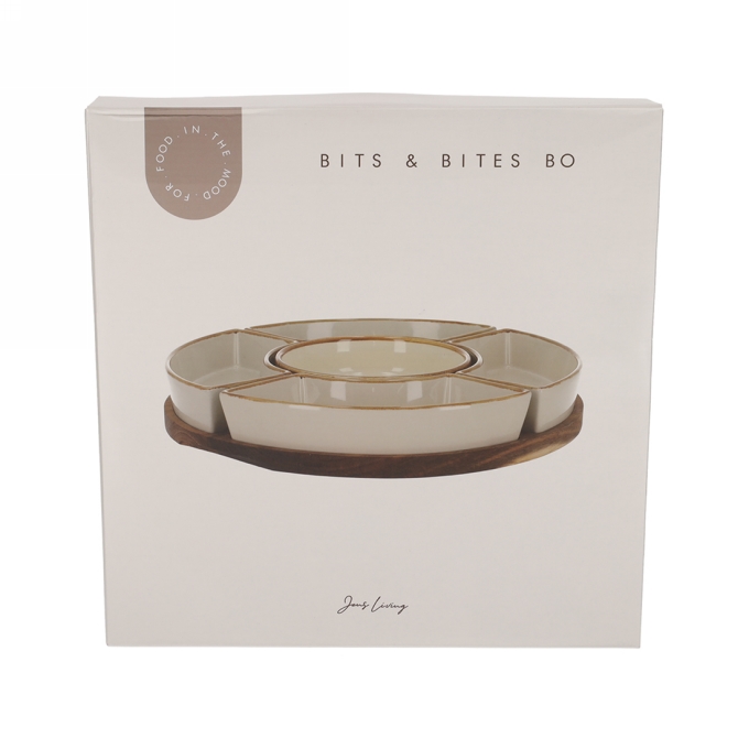 Jens Living Bits & Bites Bo Xl Beige 30x30x4.7cm 1stuks Jens Living Bits & Bites Bo Xl Beige 30x30x4.7cm 1stuks