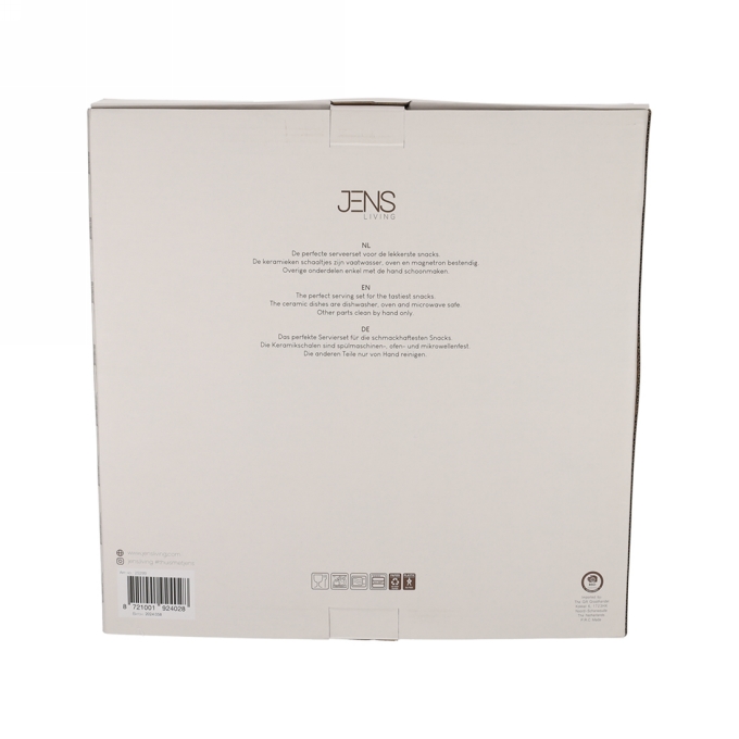 Jens Living Bits & Bites Bo Xl Beige 30x30x4.7cm 1stuks Jens Living Bits & Bites Bo Xl Beige 30x30x4.7cm 1stuks