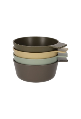 Norlander Outdoor Kommen set van 4stuks 13x11x4.5cm 1stuks Norlander Outdoor Kommen set van 4stuks 13x11x4.5cm 1stuks