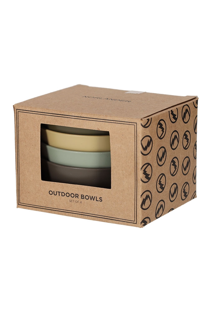 Norlander Outdoor Kommen set van 4stuks 13x11x4.5cm 1stuks