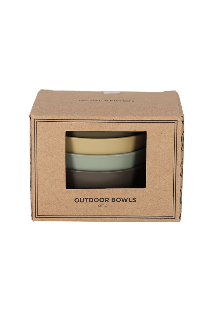 Norlander Outdoor Kommen set van 4stuks 13x11x4.5cm 1stuks
