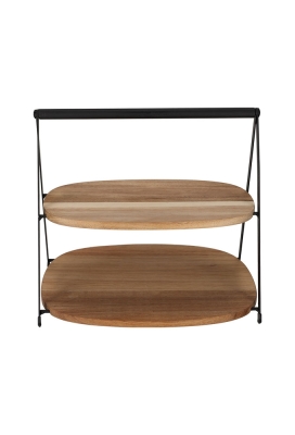 Jens Living Opvouwbare Etagere Linn 28x24.5x25.6cm 1stuks Jens Living Opvouwbare Etagere Linn 28x24.5x25.6cm 1stuks