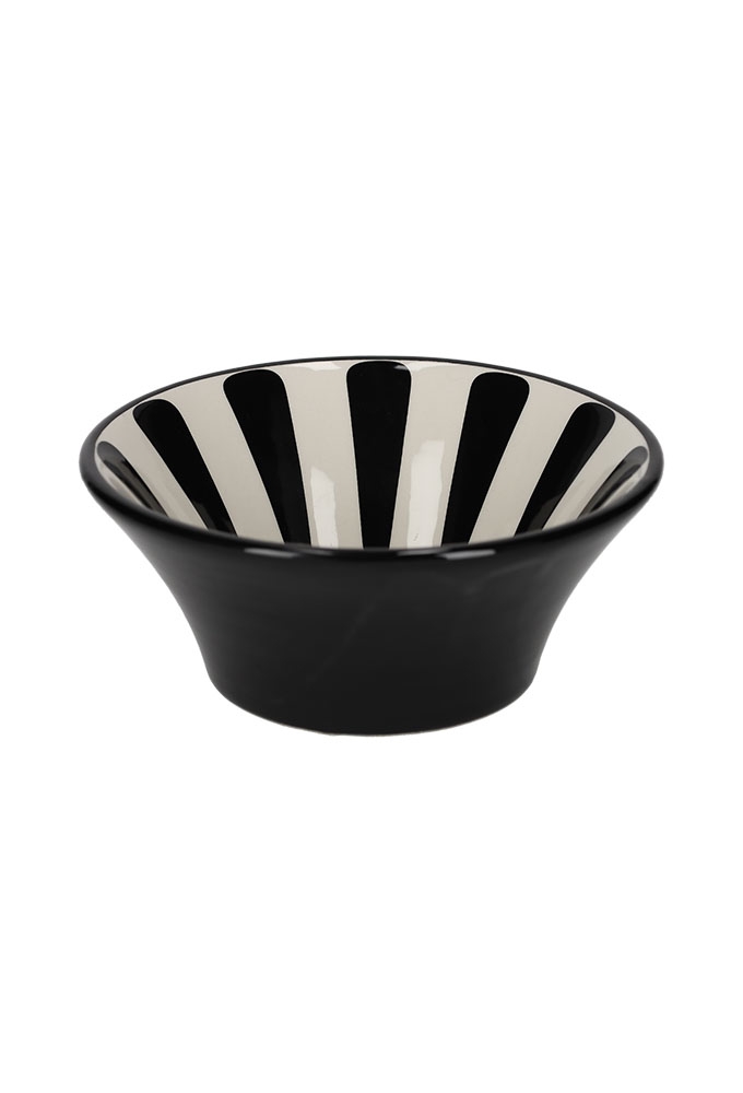 Jens Living La Dolce Vita Kom Zwart 15.3x15.3x6.5cm 1stuks