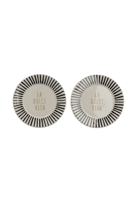 Jens Living La Dolce Vita Bordjes Zwart set van 2stuks 16x16x2.8cm 1st Jens Living La Dolce Vita Bordjes Zwart set van 2stuks 16x16x2.8cm 1st