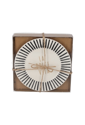 Jens Living La Dolce Vita Bordjes Zwart set van 2stuks 16x16x2.8cm 1st Jens Living La Dolce Vita Bordjes Zwart set van 2stuks 16x16x2.8cm 1st