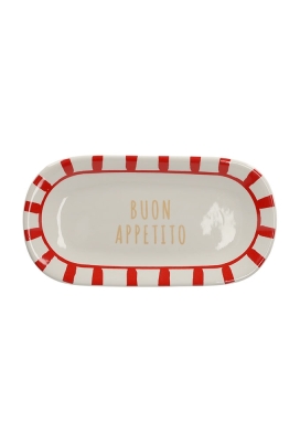 Jens Living Buon Appetito Serveerbord Rood 21.5x11x2cm 1stuks Jens Living Buon Appetito Serveerbord Rood 21.5x11x2cm 1stuks