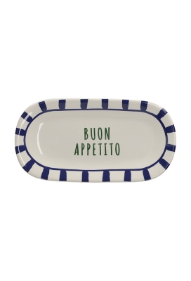 Jens Living Buon Appetito Serveerbord Blauw 21.5x11x2cm 1stuks Jens Living Buon Appetito Serveerbord Blauw 21.5x11x2cm 1stuks