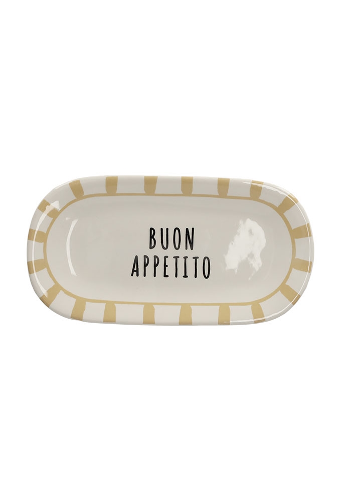 Jens Living Buon Appetito Serveerbord Taupe 21.5x11x2cm 1stuks