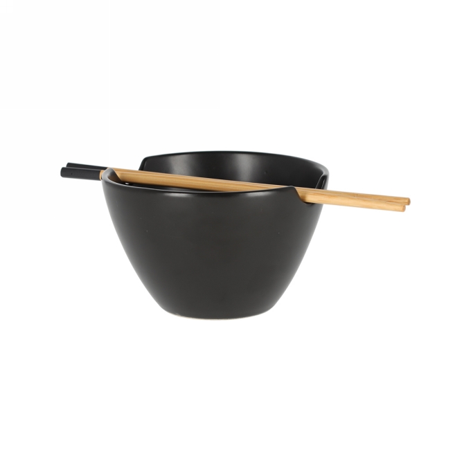 Jens Living Poke Bowl Zwart 24x13.5x8.5cm 1stuks Jens Living Poke Bowl Zwart 24x13.5x8.5cm 1stuks