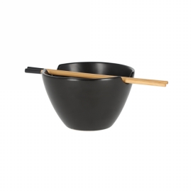 Jens Living Poke Bowl Zwart 24x13.5x8.5cm 1stuks Jens Living Poke Bowl Zwart 24x13.5x8.5cm 1stuks