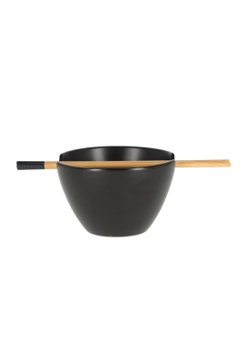 Jens Living Poke Bowl Zwart 24x13.5x8.5cm 1stuks Jens Living Poke Bowl Zwart 24x13.5x8.5cm 1stuks