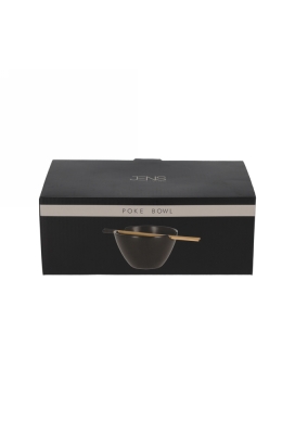 Jens Living Poke Bowl Zwart 24x13.5x8.5cm 1stuks Jens Living Poke Bowl Zwart 24x13.5x8.5cm 1stuks