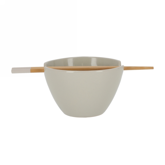 Jens Living Poke Bowl Stone 24x13.5x8.5cm 1stuks