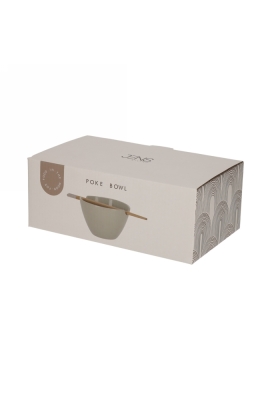 Jens Living Poke Bowl Stone 24x13.5x8.5cm 1stuks Jens Living Poke Bowl Stone 24x13.5x8.5cm 1stuks