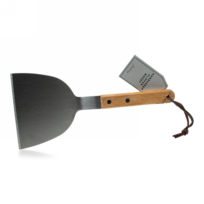 Jens Living Hamburger Flipper Woody 25x8x12cm 1stuks Jens Living Hamburger Flipper Woody 25x8x12cm 1stuks
