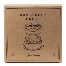 Jens Living Hamburgerpers 12.3x12.3x5.5cm 1stuks Jens Living Hamburgerpers 12.3x12.3x5.5cm 1stuks