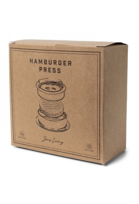 Jens Living Hamburgerpers 12.3x12.3x5.5cm 1stuks Jens Living Hamburgerpers 12.3x12.3x5.5cm 1stuks