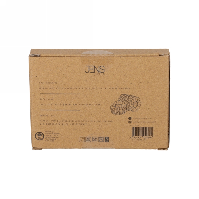 Jens Living Bbq Maisprikkers set van 6stuks 8.4x2x1.5cm 1stuks