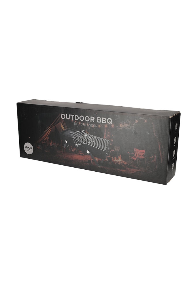 Norlander Outdoor Bbq met Grill Zwart 56x20x20cm 1stuks
