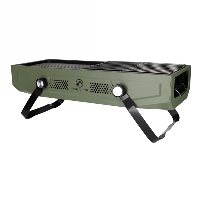 Norlander Outdoor Bbq met Grill Groen 56x20x20cm 1stuks