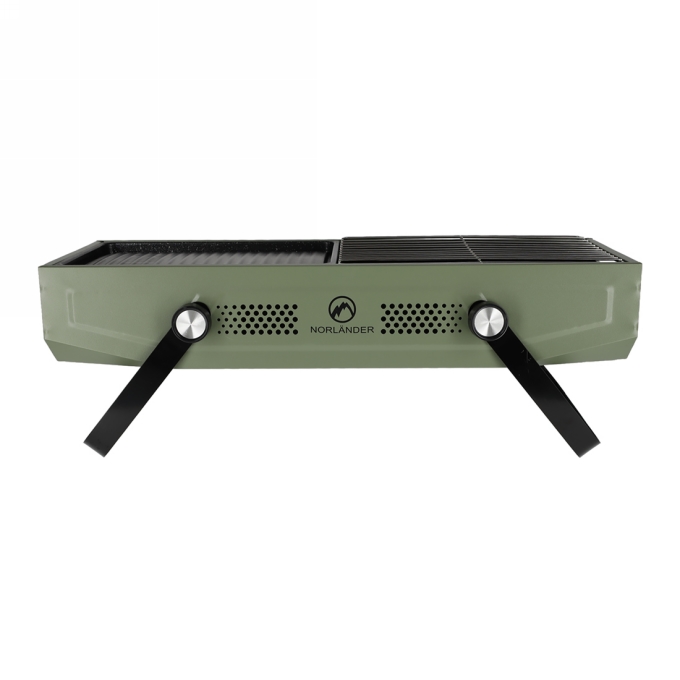 Norlander Outdoor Bbq met Grill Groen 56x20x20cm 1stuks Norlander Outdoor Bbq met Grill Groen 56x20x20cm 1stuks