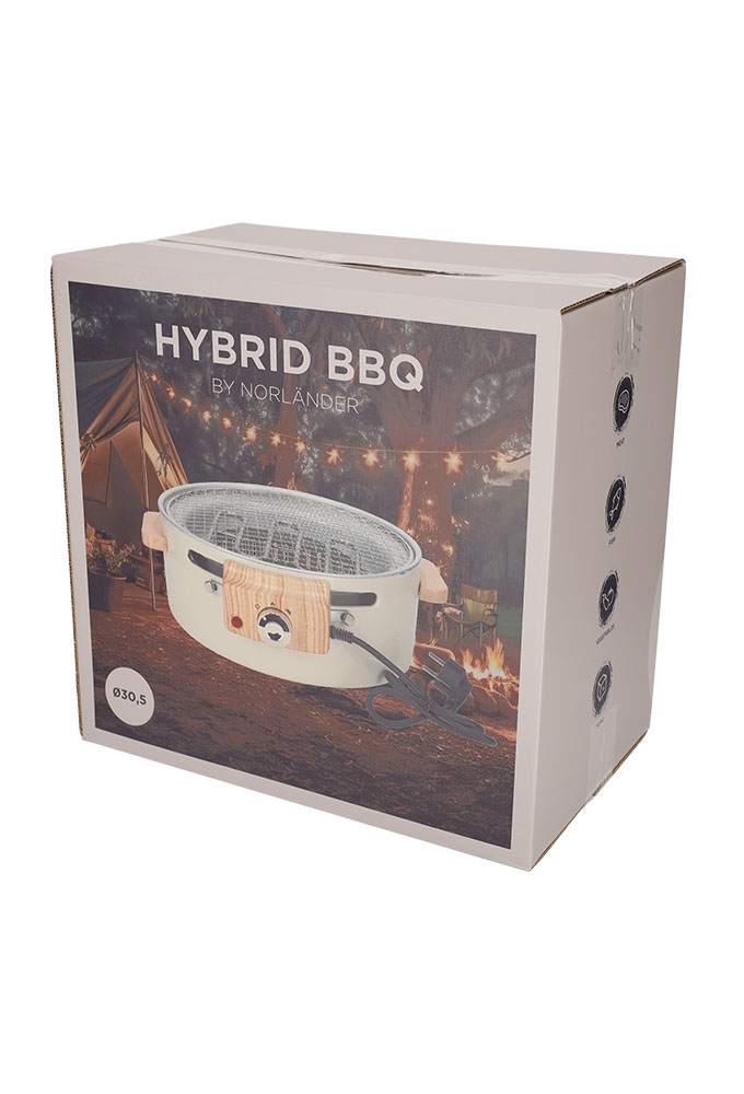 Norlander Hybrid Bbq Taupe 30.5x30.5x10.5cm 1stuks